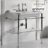 Lavabo céramique 1 trou 800mm blanc WALDORF - CRISTINA ONDYNA WD8055