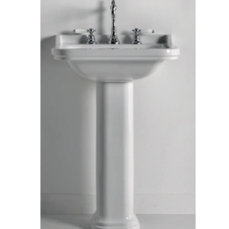 LAVABO CERAMIQUE WALDORF A SUSPENDRE OU SUR COLONNE 80-55 CM - CRISTINA ONDYNA WD8055