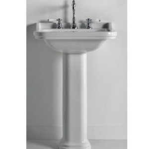 LAVABO CERAMIQUE WALDORF A SUSPENDRE OU SUR COLONNE 80-55 CM - CRISTINA ONDYNA WD8055