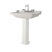 LAVABO CERAMIQUE WALDORF A SUSPENDRE OU SUR COLONNE 80-55 CM - CRISTINA ONDYNA WD8055