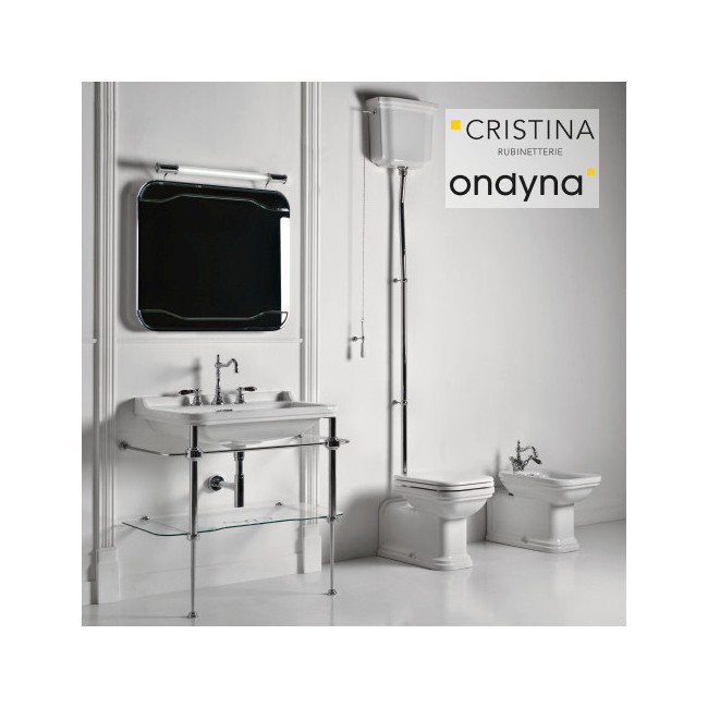 LAVABO CERAMIQUE WALDORF 60-55 CM PERCAGE 3 TROUS - CRISTINA ONDYNA WD6155