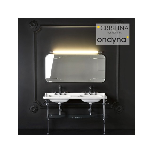 PIEDS LAITON CHROME AVEC TABLETTE 150 CM POUR WALDORF WD15055 - CRISTINA ONDYNA WD92051