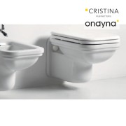 BLOC WC WALDORF SUSPENDU AVEC ABATTANT  - CRISTINA ONDYNA WD4115
