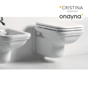 BLOC WC WALDORF SUSPENDU AVEC ABATTANT  - CRISTINA ONDYNA WD4115