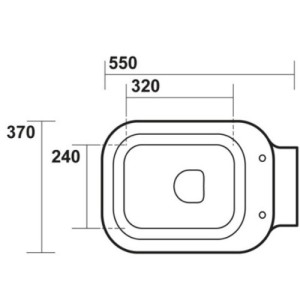 BLOC WC WALDORF SUSPENDU AVEC ABATTANT  - CRISTINA ONDYNA WD4115