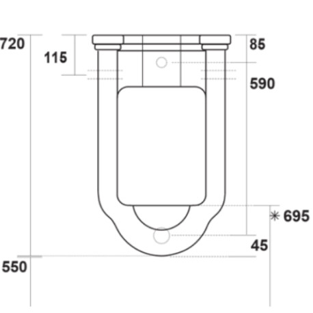 Urinoir Ceramique Waldorf - CRISTINA ONDYNA WD4130