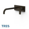 Façade mitigeur lavabo Noir bronze - TRES 21130032KMB
