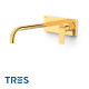 Façade mitigeur lavabo Or 24K - TRES 21130032OR