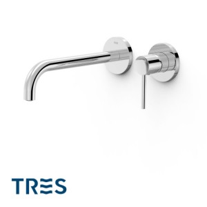 Façade mitigeur lavabo Chrome - TRES 26230022