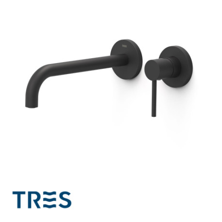 Façade mitigeur lavabo Noir mat - TRES 26230022NM