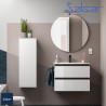 Meuble de salle de bain suspendu 2 tiroirs White Cotton SPIRIT 600 - SALGAR 96400