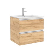 Meuble SPIRIT 600 2 tiroirs métalliques chêne africain598 x 540 x 450 mm - SALGAR 91586 