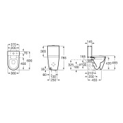 Réservoir WC Alimentation Latérale Blanc Brillant Ona - Roca A341680000