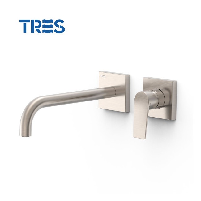 Façade mitigeur lavabo Or Rose Mat 24K - TRES 21130032OPM 