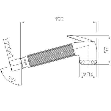 Douchette nettoyage WC en laiton NIKITA - BOSSINI B00655030