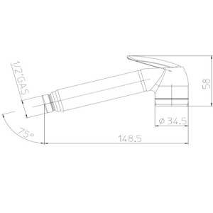 Douchette nettoyage WC en laiton TALITA - BOSSINI B00656030