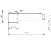 Douchette nettoyage WC  Blanc mat PALOMA - BOSSINI B00444013