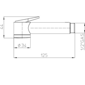 Douchette nettoyage WC  Blanc mat PALOMA - BOSSINI B00444013