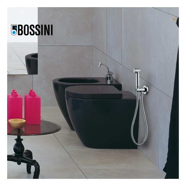 Kit douchette mitigeur WC 1/2”M, support et flexible or Paloma - Bossini C69001B021