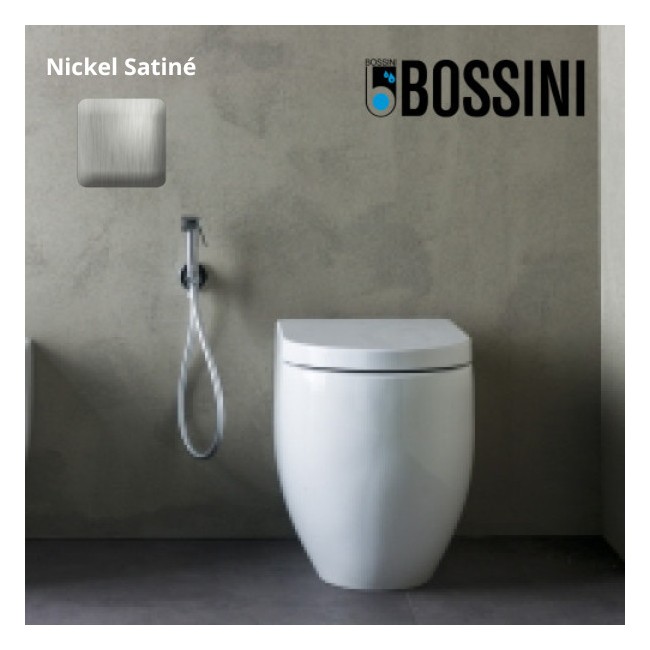 Ensemble WC avec flexible et douchette Nickel satiné APICE - BOSSINI CE4002B094
