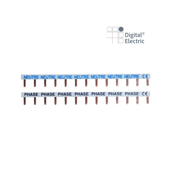 Peigne Ph ou N 13 Modules 63A - Digital electric 06012
