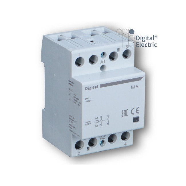 Contacteur 2x40A 220Vac 2NF - Digital electric 04515