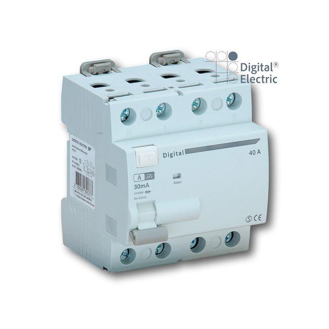 Interrupteur Différentiel 4x63A/30mA Type A - Digital electric 03444