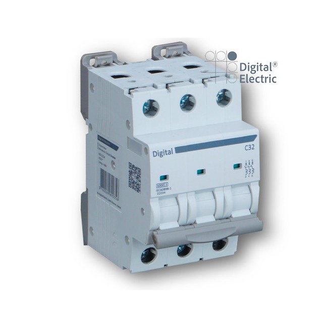 Disjoncteur 3x20A C10 kA - Digital electric 02146
