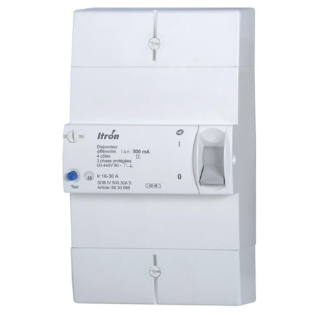 Disjoncteur abonné 4x10/30A 500mA Instantané - Digital electric 03616