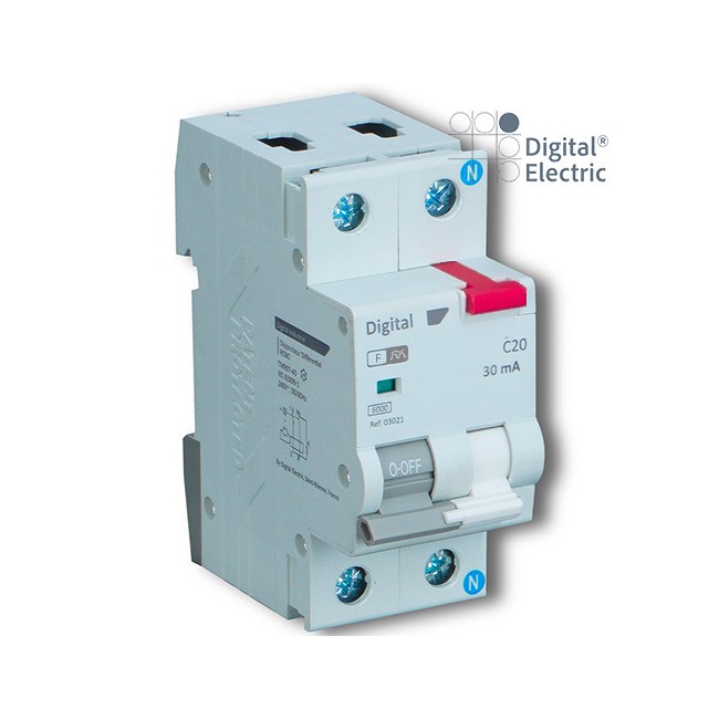 Disjoncteur différentiel 40A/30mA Type F 10kA - Digital electric 03140