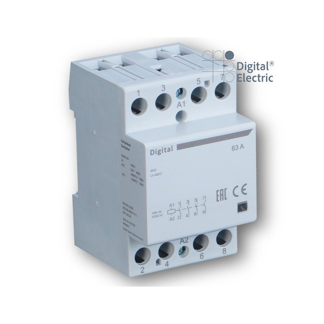 Contacteur 4x63A 400Vac 4NO - Digital electric 04526
