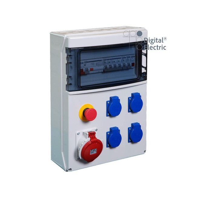 Coffret de distribution 4PC Nf/1PC 3P+N+T 16A + AU - Digital electric 31322