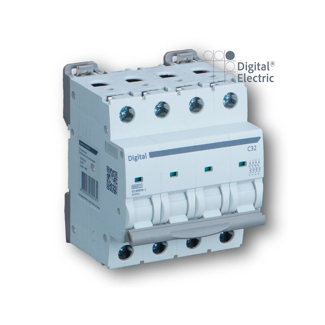Disjoncteur 4x63 A D6 kA - Digital electric 02112