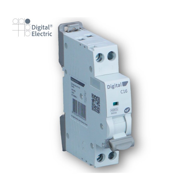 Disjoncteur 25A Ph/N C4,5 kA - Digital electric 01025