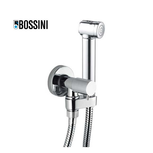 Kit douchette mitigeur WC 1/2”M, support et flexible chromé Alexa-Brass - Bossini E57001030