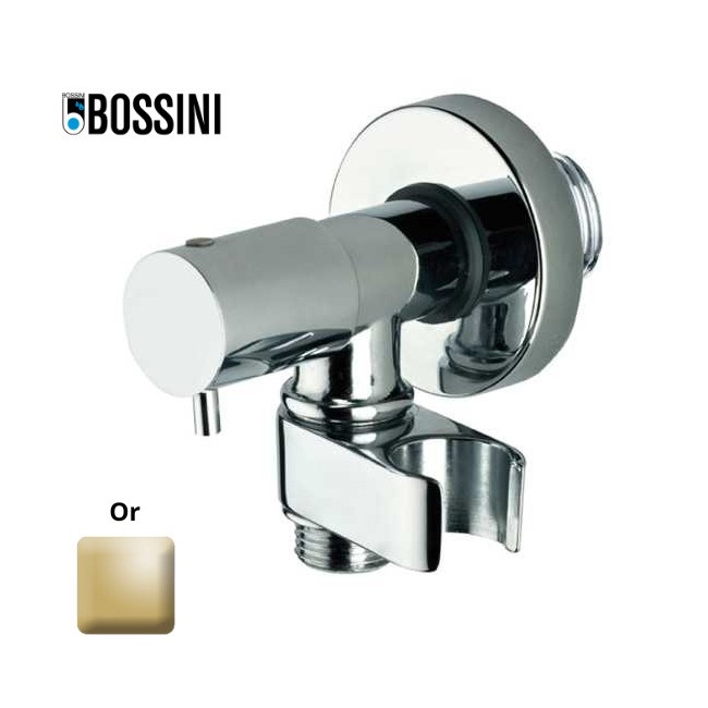 Robinet d’arrêt 1/2”M avec support de douche or - BOSSINI E57000021