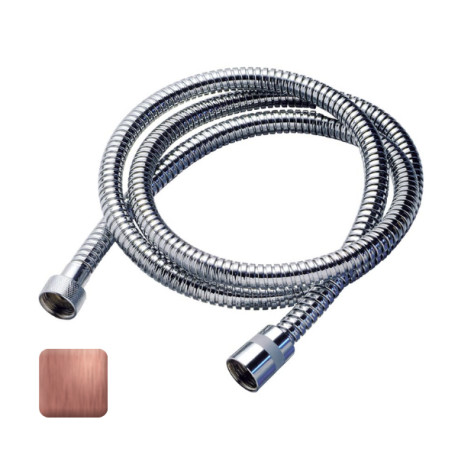 Flexible laiton 175cm double agrafage 1/2” x 1/2” FF cuivre antique Doppia Aggraffatura - Bossini A03045D047