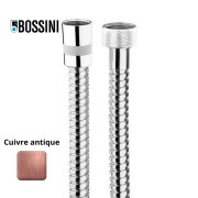 Flexible laiton 200cm double agrafage 1/2” x 1/2” FF cuivre antique Doppia Aggraffatura - Bossini A03045E047