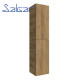 Colonne 2 portes 160 cm chêne africain BIBA - SALGAR 102996