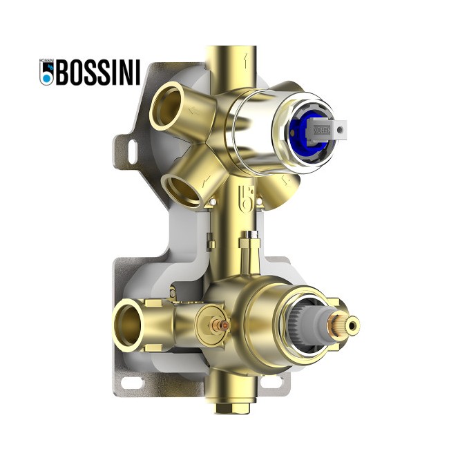 Partie encastrable pour mitigeur thermo universel inverseur 1-5 voies, 1/2”, configuration 1/2/3/4 voies – BOSSINI Z90125000