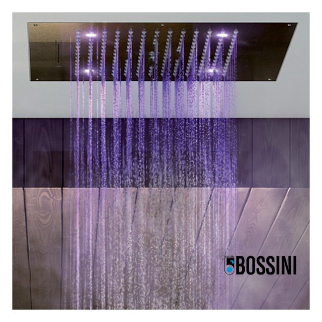 Plafond de douche 3 jets LED blanche, et flexible chromé Dream - BOSSINI H389400030