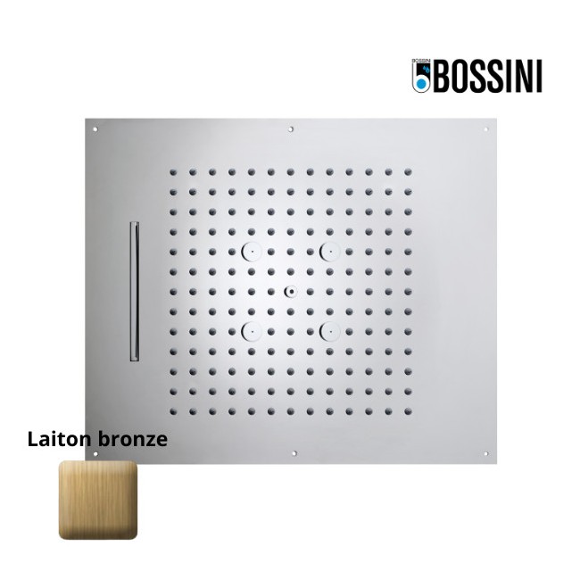 Plafond de douche 3 jets et flexible bronze Dream - BOSSINI H389300022