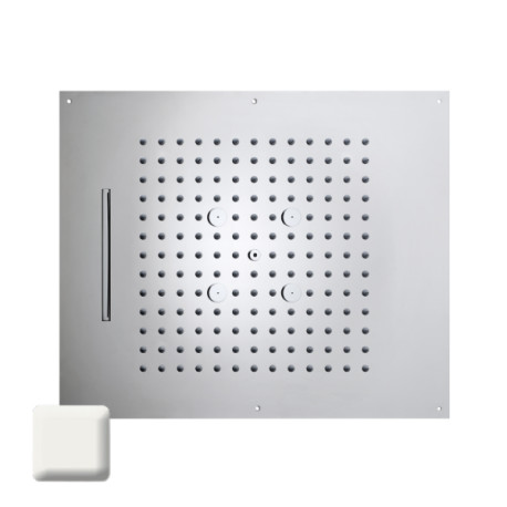 Plafond de douche 3 jets et flexible blanc mat Dream - BOSSINI H389300045