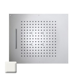 Plafond de douche 3 jets et flexible blanc mat Dream - BOSSINI H389300045