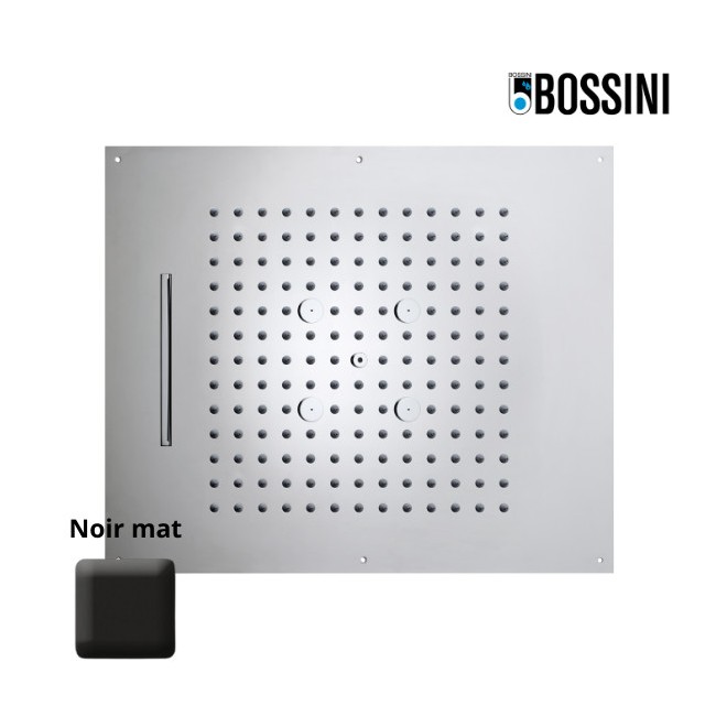 Plafond de douche 3 jets et flexible noir mat Dream - BOSSINI H389300073
