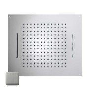 Plafond de douche à 3 jets et avec flexible acier brossé Dream - BOSSINI H389270075