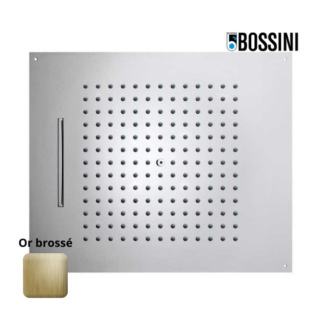 Plafond de douche à 2 jets et avec flexible or brossé Dream - BOSSINI H389250043