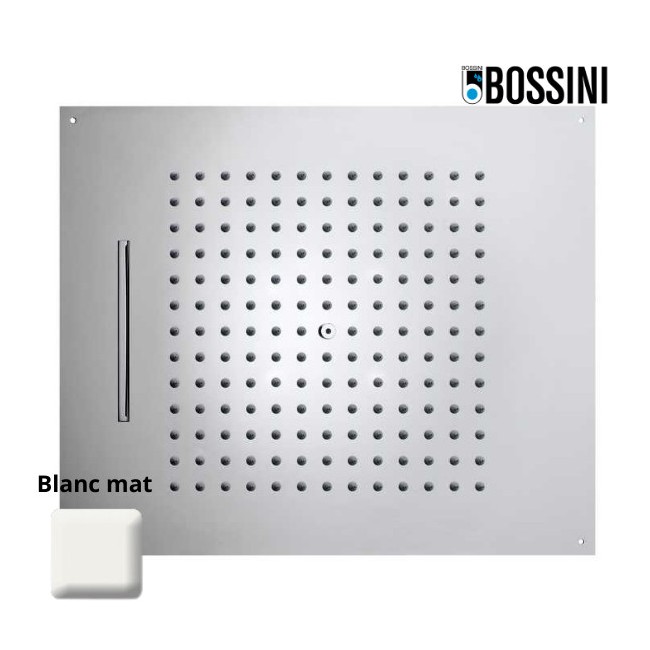 Plafond de douche à 2 jets et avec flexible blanc mat Dream - BOSSINI H389250045