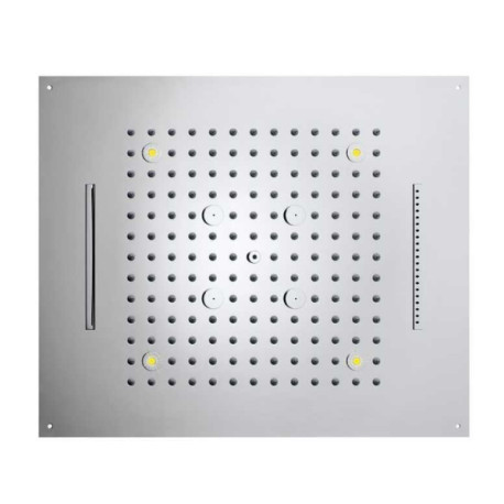 Plafond de douche 4 jets LED RGB chromothérapie chromé Dream - BOSSINI H389080030