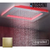 Cadre rétrofit à LED chromothérapie or brossé pour plafonds de douche - Bossini HI0001043